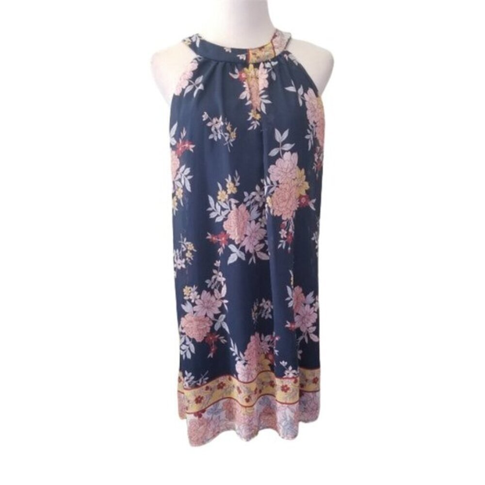 Crystal Sky Floral sleeveless dress women's size Small (Z- 14)